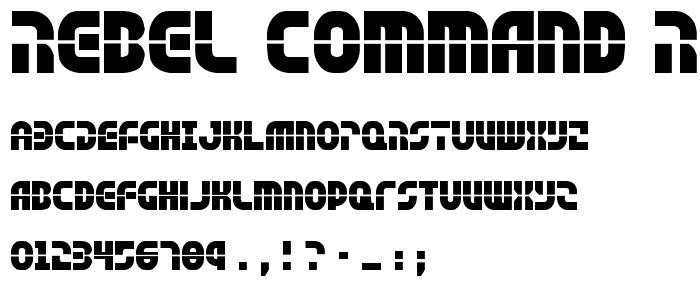 Rebel Command Regular font